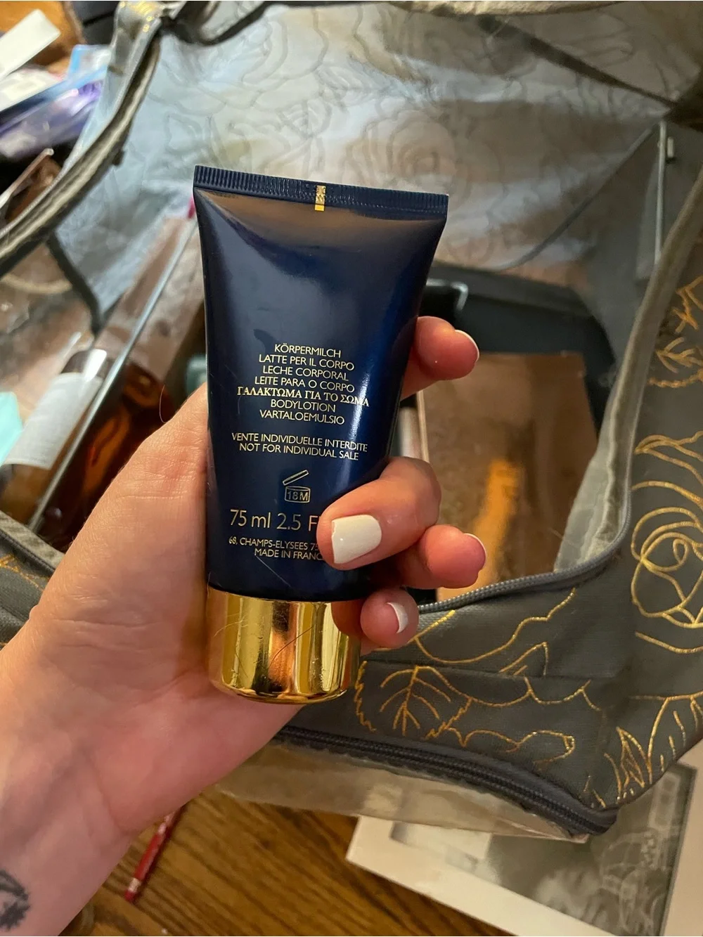 Partially used Authentic GUERLAIN Shalimar Sensational Body Lotion